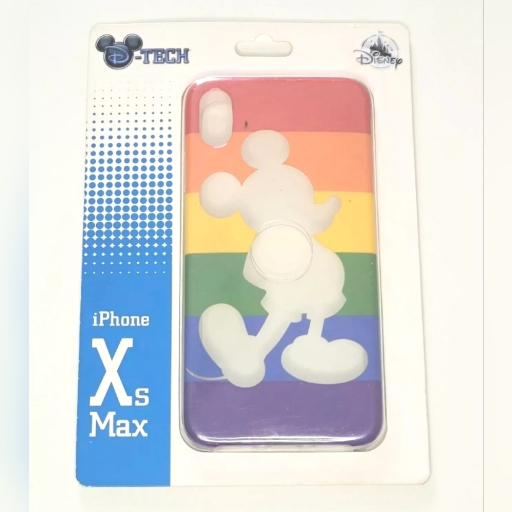 Disney Parks RAINBOW Mickey Mouse iPhone Xs Max Cell Phone Case NEW